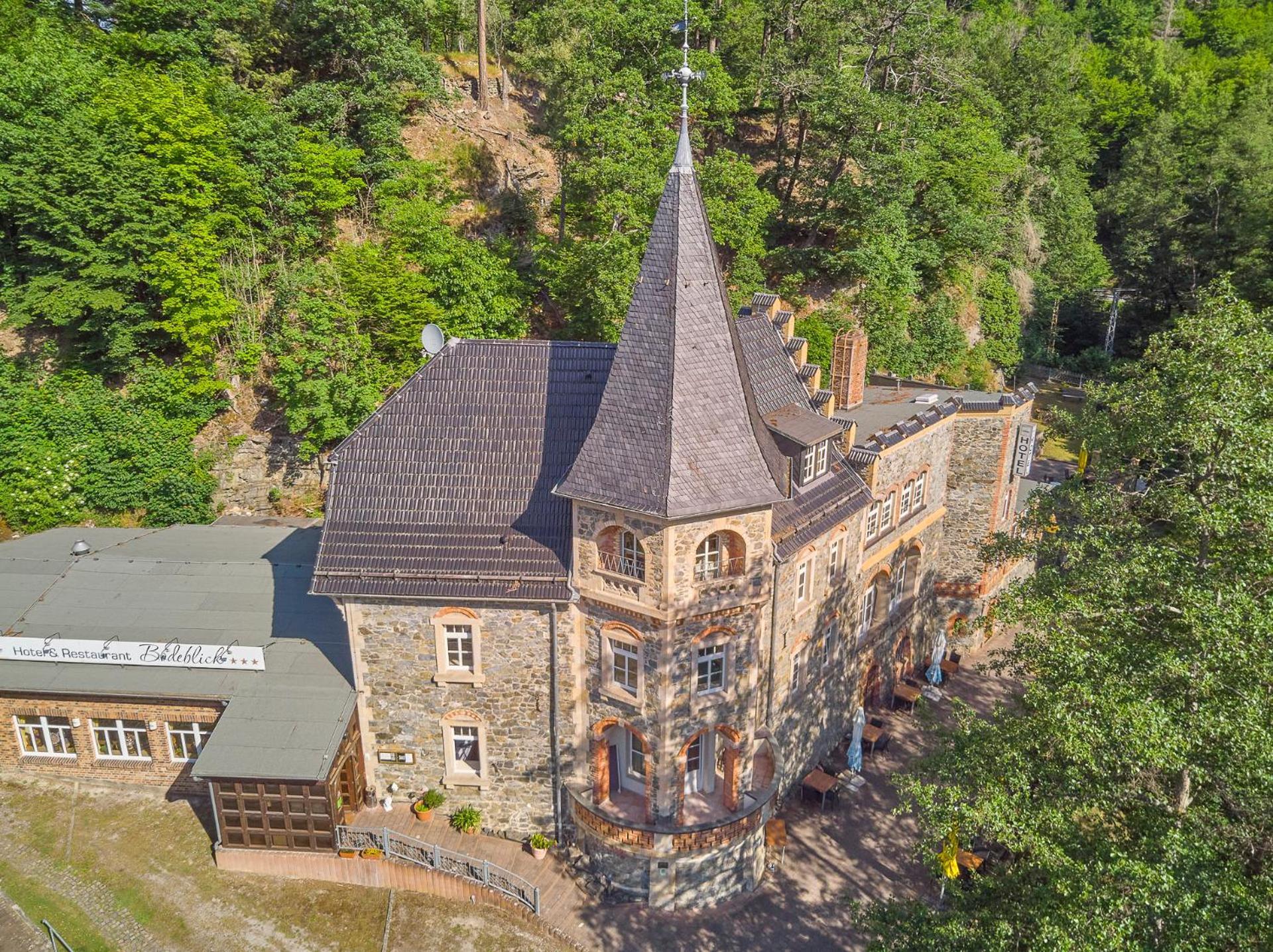 Hotel Bodeblick Thale Esterno foto